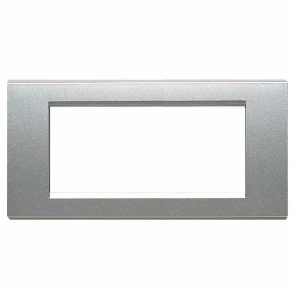 DIE-CAST PLATE METAL-SILVER 4 GANGS image 1