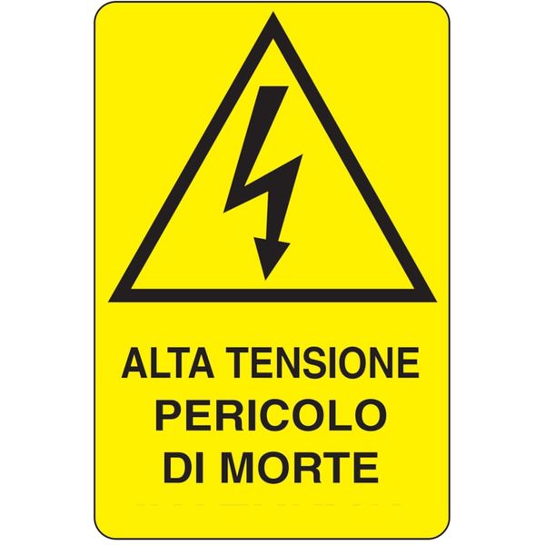 Rectangular danger sign - 330 x 500 mm image 1
