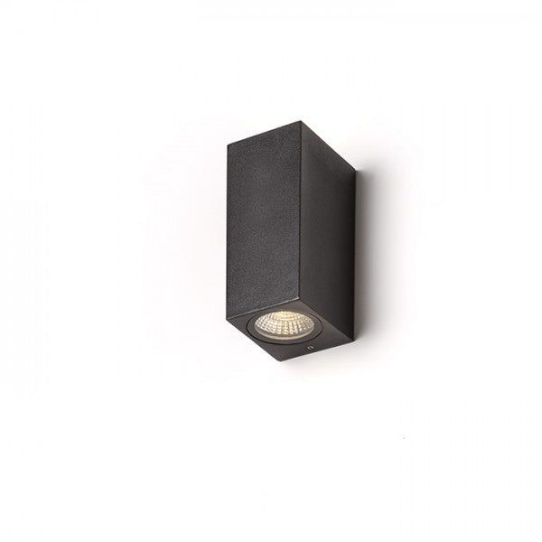 KUBI II anthracite grey 230V LED 2x3W 56° IP54 3000K image 1