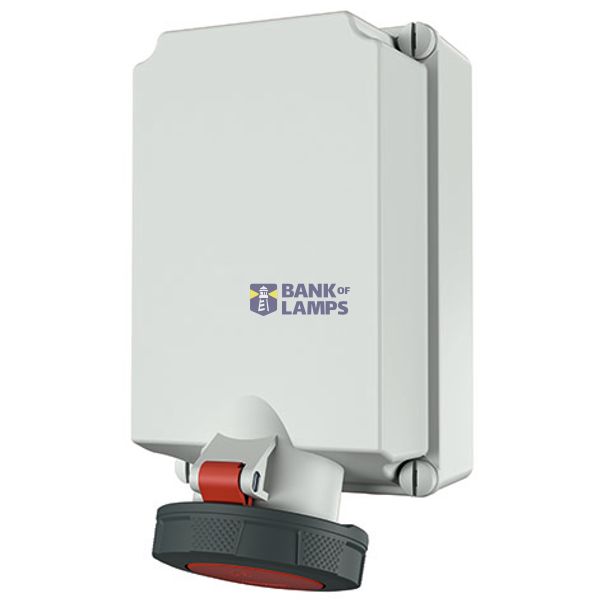 Wall socket 63A 5P 6H 400V IP67 image 2