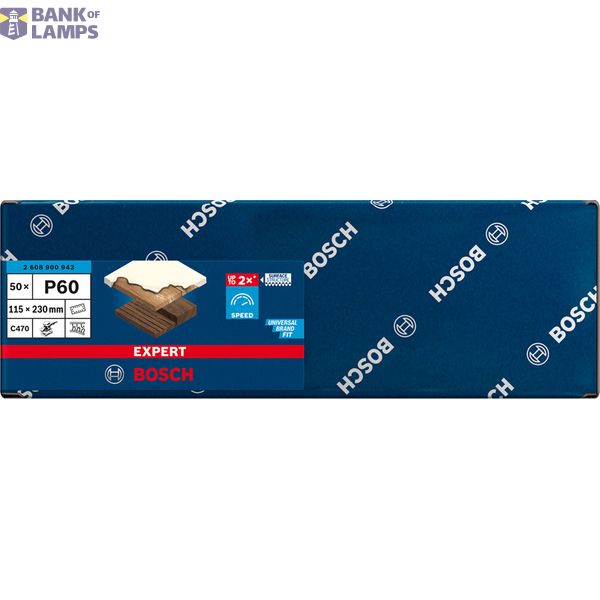 EXPERT C47 Sandpaper with 14 holes for Orbital Sanders 115 x 23 mm, G 6 5-pc image 3