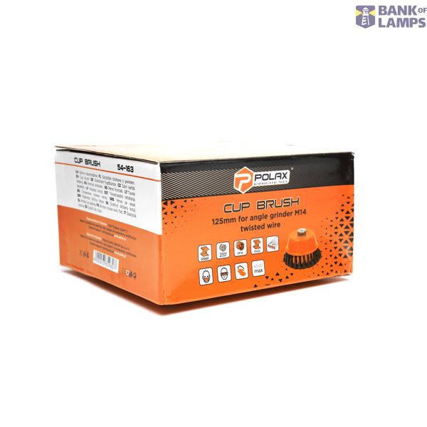 Cup brush M14 125mm for angle grinder M14 (twisted wire) image 2