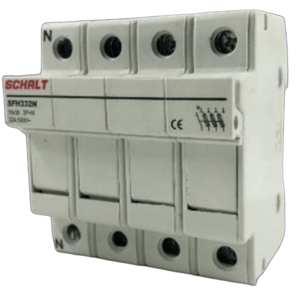 PORTAFUSIBILI SEZ.SCHALT 63A 14x51 3P+N image 1