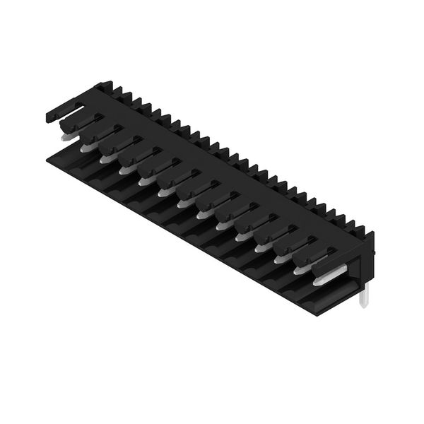 PCB plug-in connector, male header, open side, THT solder connection, 3.50 mm, Number of poles: 14, 90°, Solder pin length (l): 4.5 mm, tinned, black, Box image 8