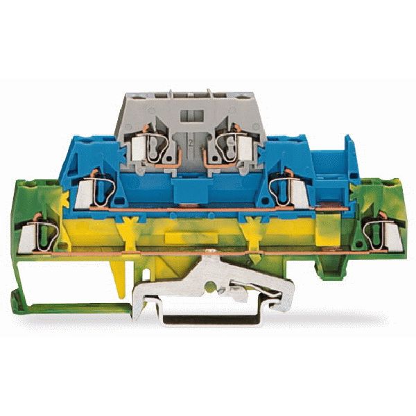 Triple-deck terminal block for DIN-rail 35 x 15 and 35 x 7.5 2.5 mm² g image 1