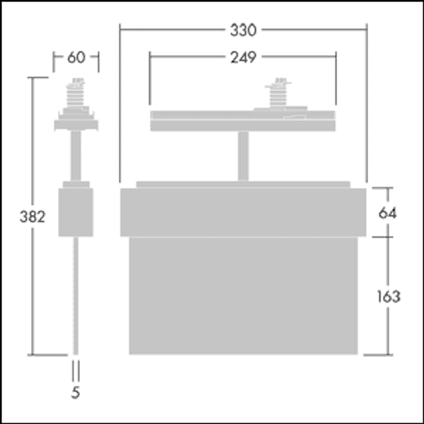 VOYAGER BLADE 2 150 CON ECD WH - LED emergency exit blade image 3