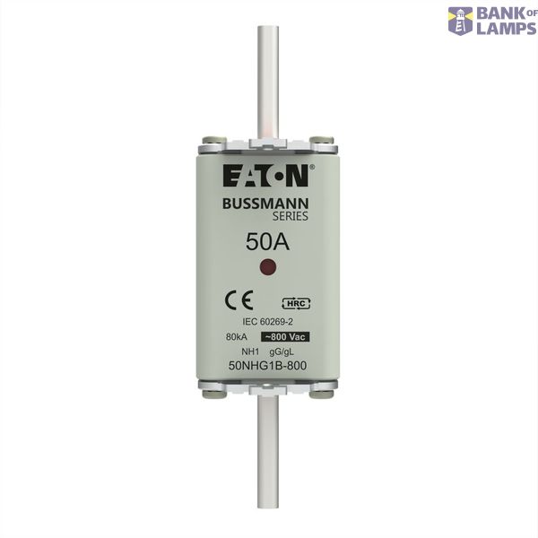 Fuse-link, LV, 50 A, 800 V AC, NH1, Class gG/gL image 1