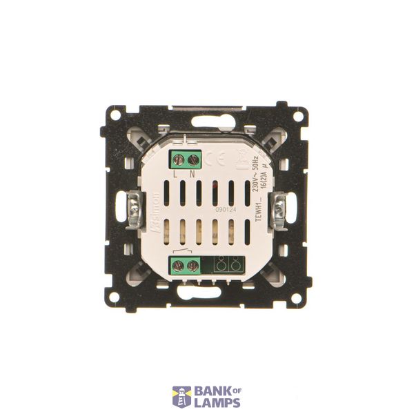 Single socket outlet without earthing, with shutters, (module), Simon 24, IP20, 16A, champagne matt image 1