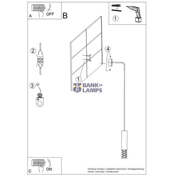 Wall lamp LAMI white image 4