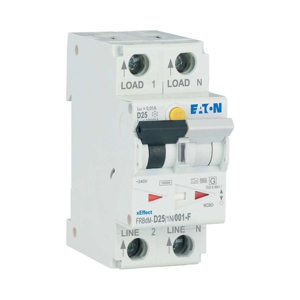 Digital RCD/MCB combination, 25 A, 10 mA, MCB trip characteristic: D, 1p+N, RCD trip characteristic: F image 9