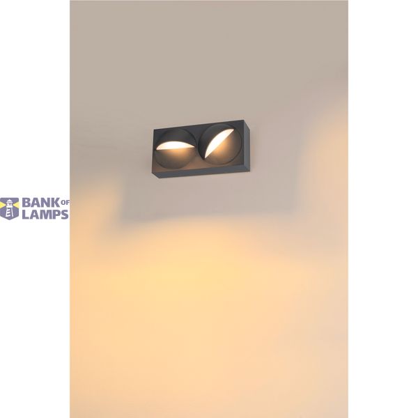 LID I, wall-mounted light, 2700/3000K, 29W, PHASE, 100°, anthracite image 4