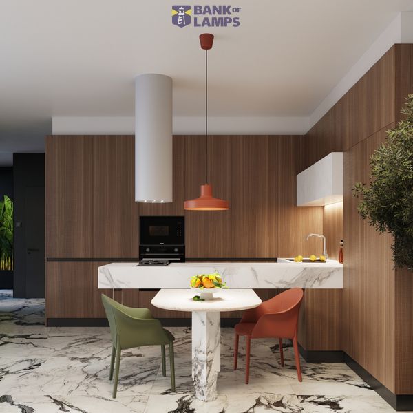 Pendant lamp BILO red ochre image 6