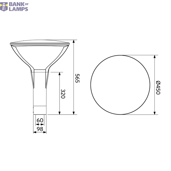 LEDPostTop-P 68W-3000-W image 4