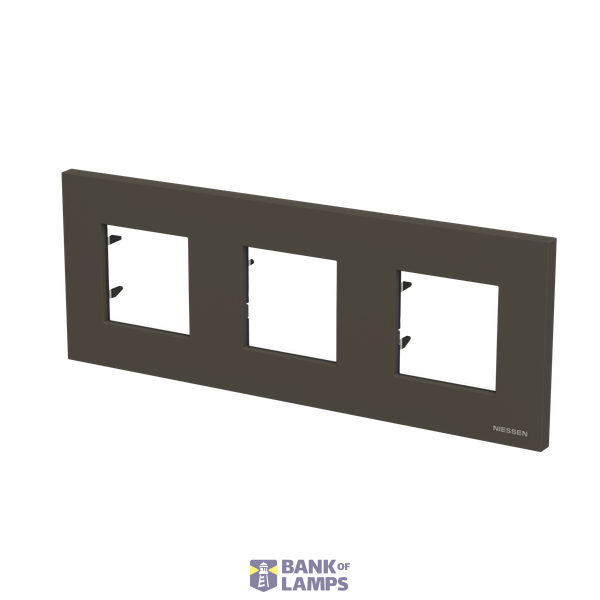 Frame 3-gang / 2+2+2-modules - IP44 - Anthracite image 2