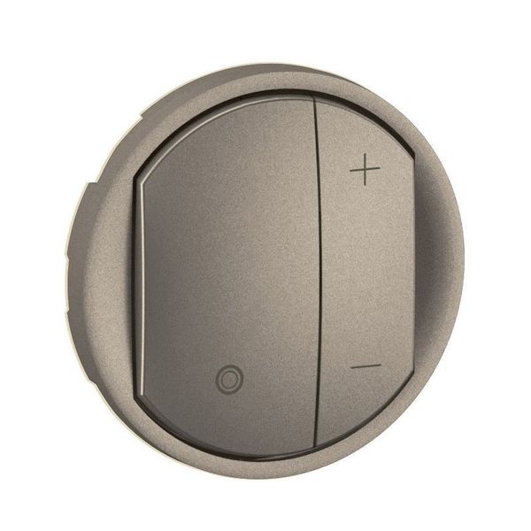 COVER FOR DIMMER 1-10V WITH NEUTRAL TITANIUM CELIANE image 2