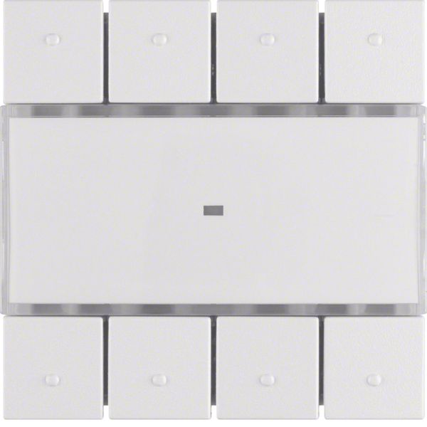 Touch sensor 4-fold comfort with text field, polar white, matt, S.1/B.1/B.3/ image 1