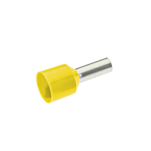 Isol. ferrule, short & ground-fault safe, 6 12mm, yellow image 1