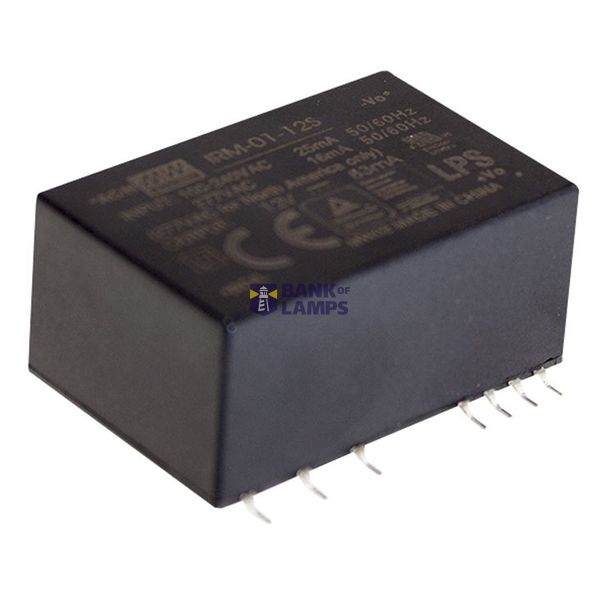 IRM-01-5 Switching power supply, module, 1W, 5V, 0.2A PCB, MEAN WELL image 1