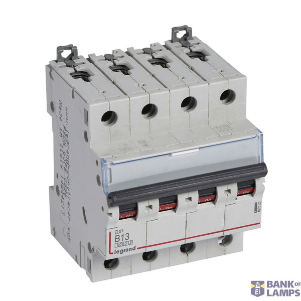 MCB - DX³ 6000 - 10 kA - 4P - 400 V~ - 13 A - B curve image 2