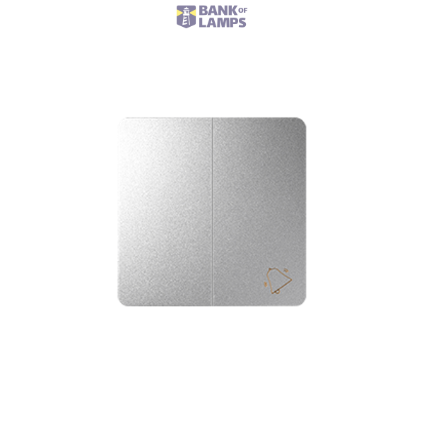 Double button for switches and push buttons, aluminum image 1