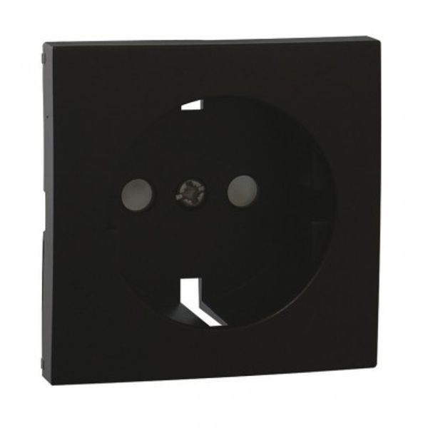 SAF C.PLATE F/EARTH SOCK(SCHUKO TYPE)MATTE BK image 1