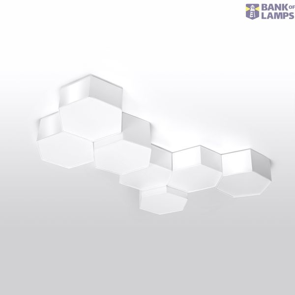 CEILING LAMP SUNDE 15 WHITE E27 2X60W IP20 image 3