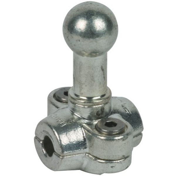 Fixed ball point D 25mm, clamp type A for round conductors 18mm image 1