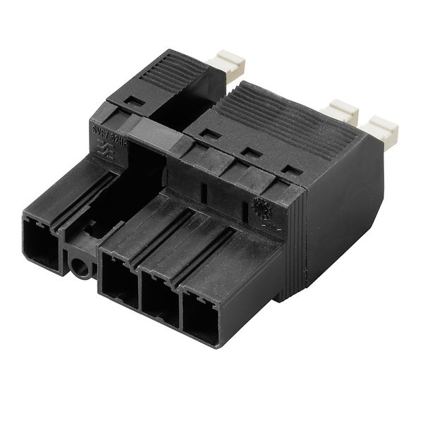 PCB plug-in connector, male plug, 7.62 mm, Number of poles: 4, 180°, PUSH IN with actuator, Clamping range, max. : 6 mm², Box image 1