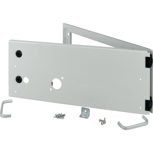 XMW0906CDV Opening metal front plate for drawer, ventilated, IP31, H=225mm, grey image 4