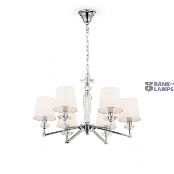 Neoclassic Beira Chandelier Nickel image 4
