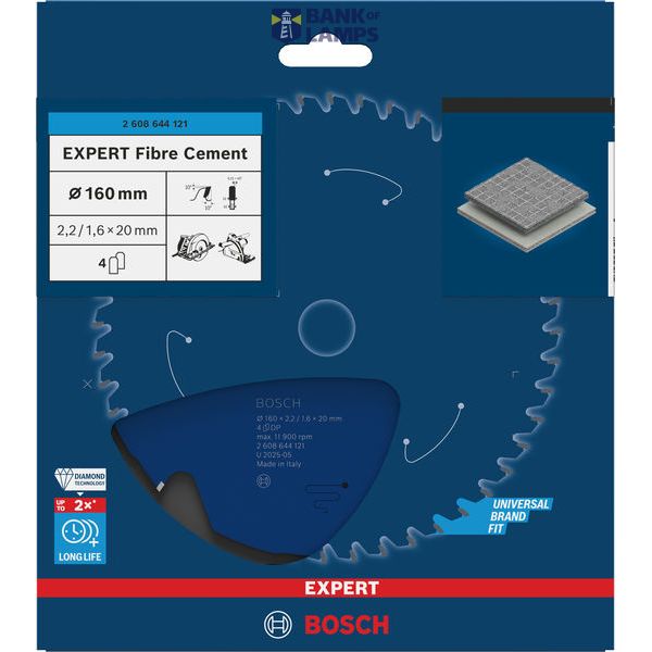 Expert for Fiber Cement circular saw blade 160 x 20 x 2,2 mm, 4 image 2