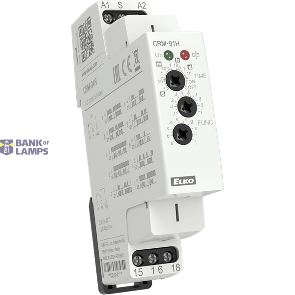 Multifunction time relay, 0.1 sec.-10 days, 230V, Elko image 1