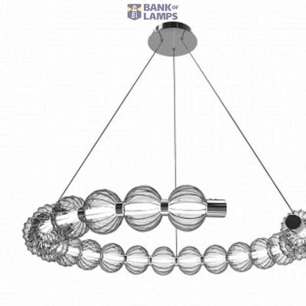 Modern Amulet Pendant Lamp Chrome image 1