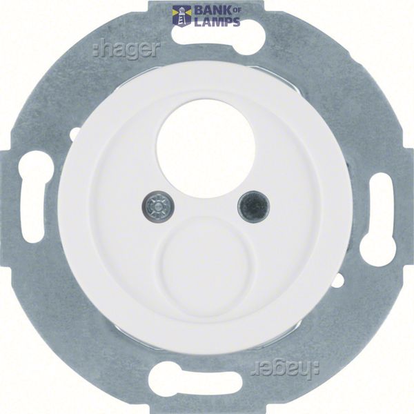 Central part for loudspeaker socket, Series 1930/Glass, polar white image 1