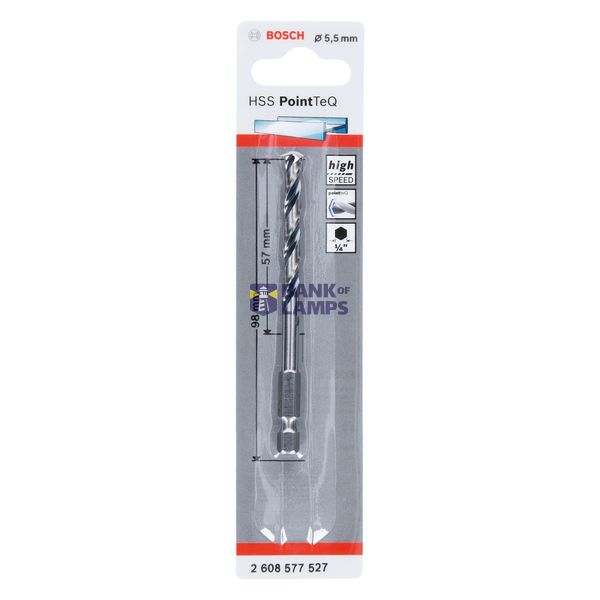 HSS PointTeQ Hex Drill Bit 5.5mm 1 pcs. image 2