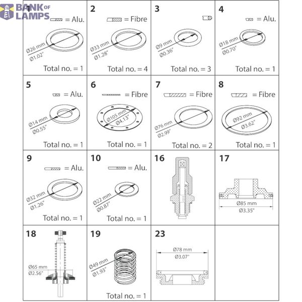 PMLX 50 Overhaul kit image 1