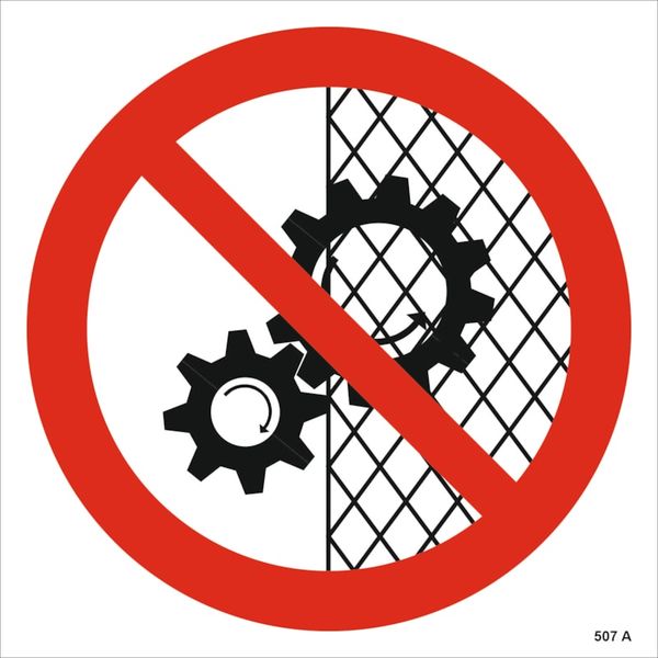 Adhesive for square prohibit. signs - Side: 125 mm image 1