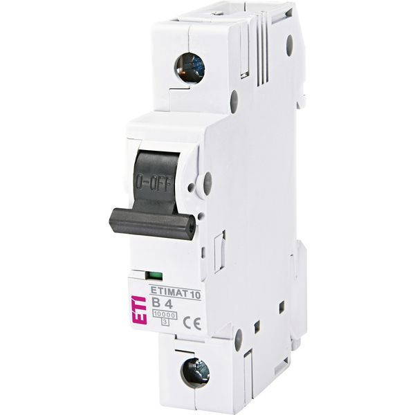 MCB ETIMAT10 1P 4A B-curve 10kA 230V image 1