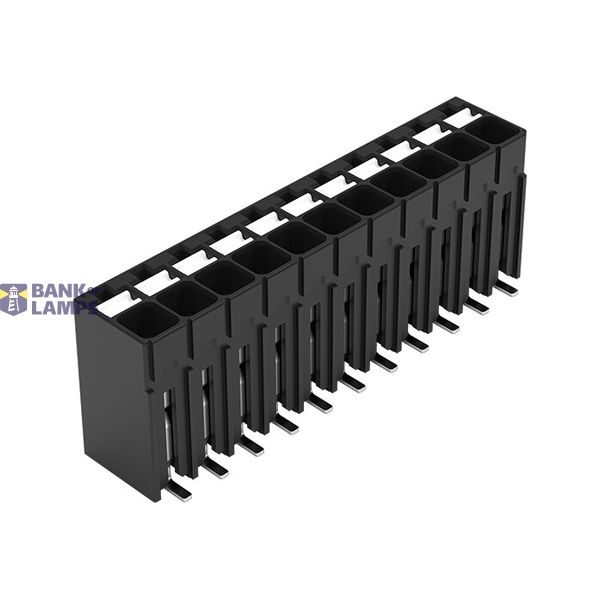 SMD PCB terminal block push-button 1.5 mm² black image 1