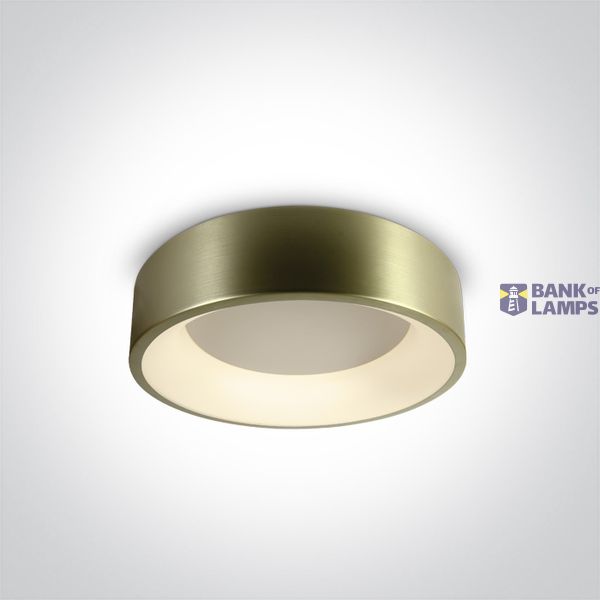 BRUSHED BRASS PLAFO LED 32W WW IP20 230V image 1