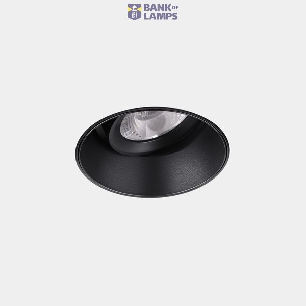 Downlight Play Deep Round Adjustable Trimless Emergency 6.4W LED neutral-white 4000K CRI 90 27.8º ON-OFF Black IP23 628lm image 1