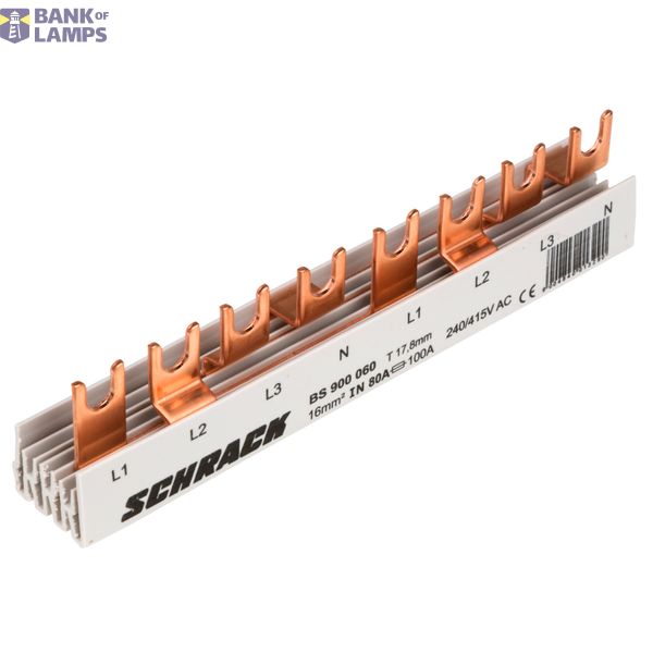 Busbar, 1xRCCB 4-pole, 4xSPD, 8MW (MW=18mm), 16mm2 image 6