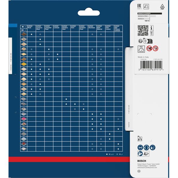 Circular saw blade Expert for Stainless Steel 185 x 20 x 1,9 x 36 image 1