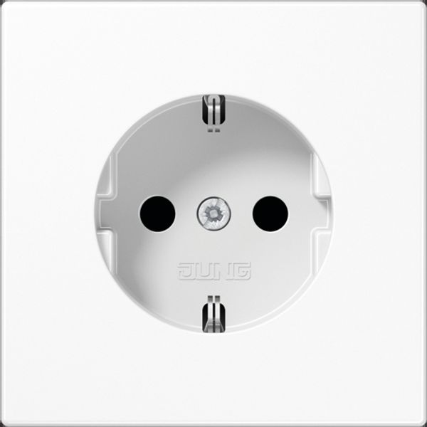 Socket LS990 alp.white protected contact & contact cover image 4
