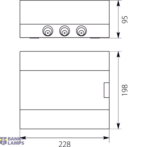 Surface-mounted switchboard SRn-8 (N+PE) image 2