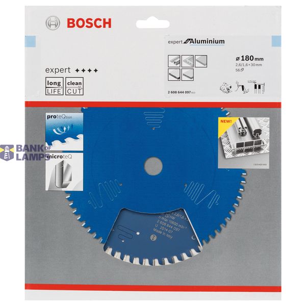 Circular saw blade Expert for Aluminium 180 x 30 x 2,6 mm, 56 image 2