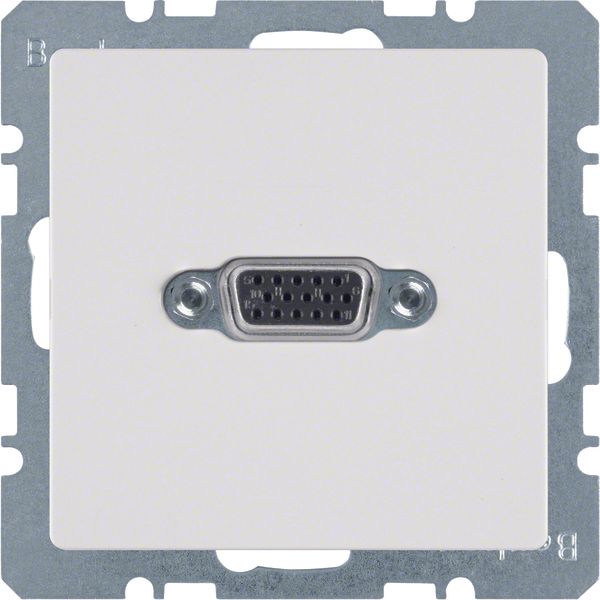 VGA soc. out., screw-in lift terminals, Q.1/Q.3, p. white velvety image 1