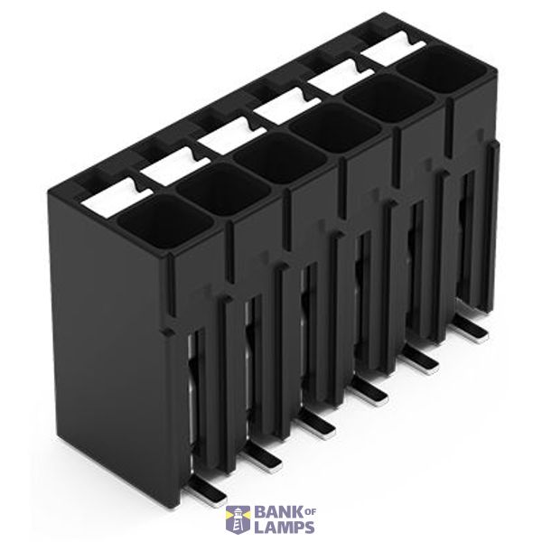 SMD PCB terminal block push-button 1.5 mm² black image 1