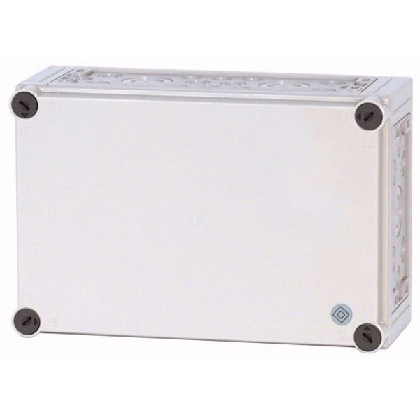 CI43E-125-RAL7035 Insulated enclosure, +knockouts, RAL7035, HxWxD=250x375x150mm image 1
