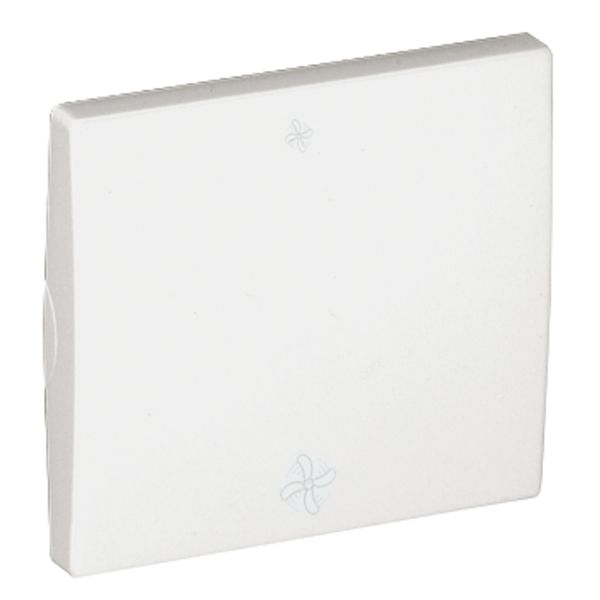 ROCKER F/SWITCHES WITH 2 FAN SYMBOLS WHITE image 2